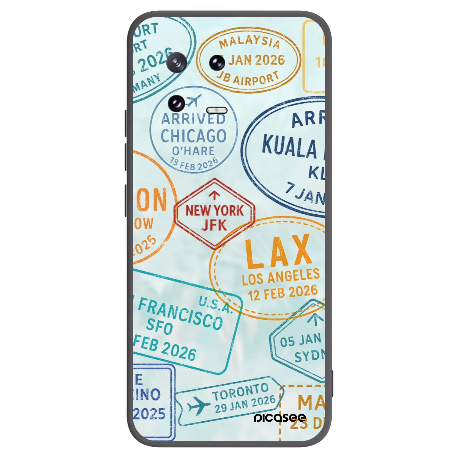 Picasee silikonski črni ovitek za Xiaomi 13 Pro - PASSPORT EDITION