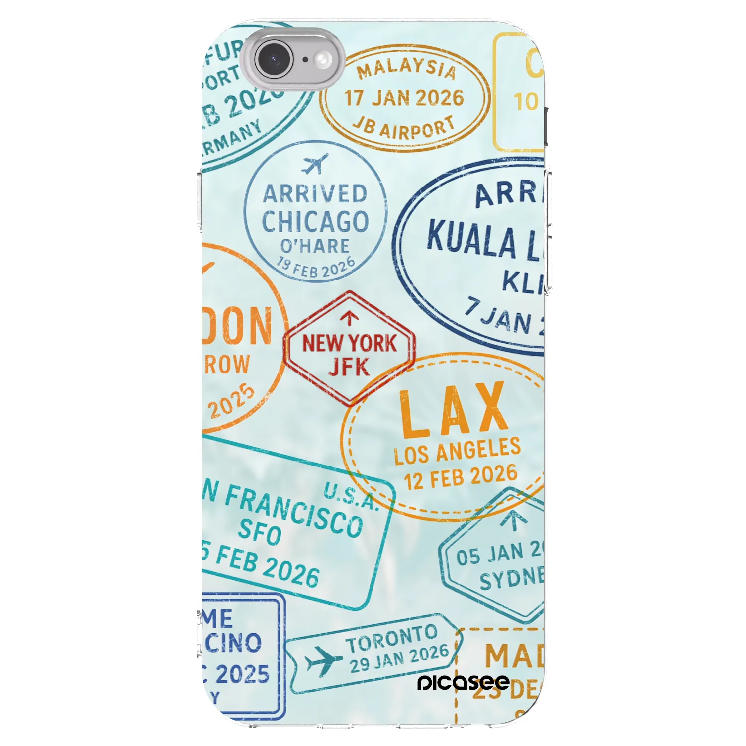 Picasee silikonski prozorni ovitek za Apple iPhone 6/6S - PASSPORT EDITION