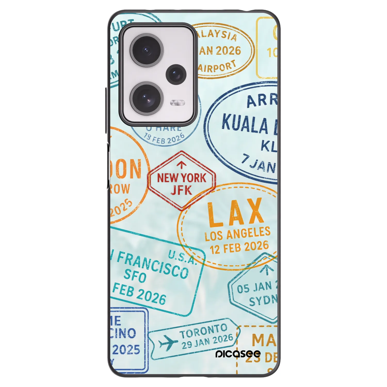 Picasee silikonski črni ovitek za Xiaomi Redmi Note 12 Pro+ 5G - PASSPORT EDITION