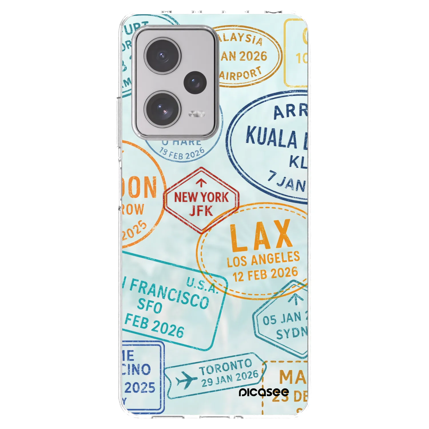 Picasee silikonski prozorni ovitek za Xiaomi Redmi Note 12 Pro+ 5G - PASSPORT EDITION