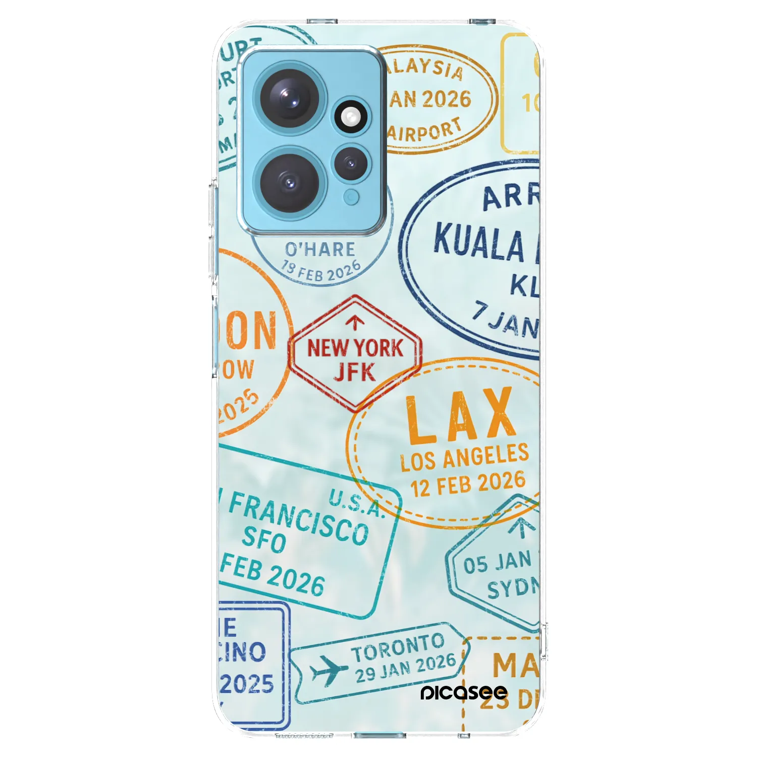 Picasee silikonski prozorni ovitek za Xiaomi Redmi Note 12 4G - PASSPORT EDITION