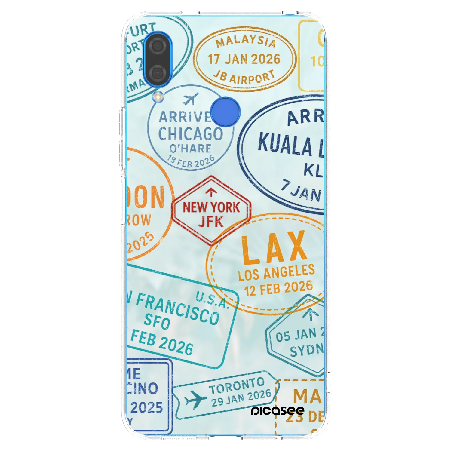 Picasee silikonski prozorni ovitek za Huawei Nova 3i - PASSPORT EDITION