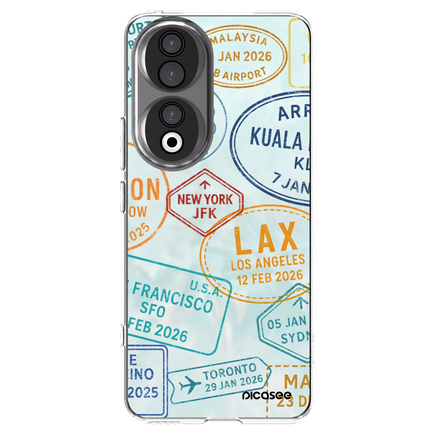 Picasee silikonski prozorni ovitek za Honor 90 5G - PASSPORT EDITION