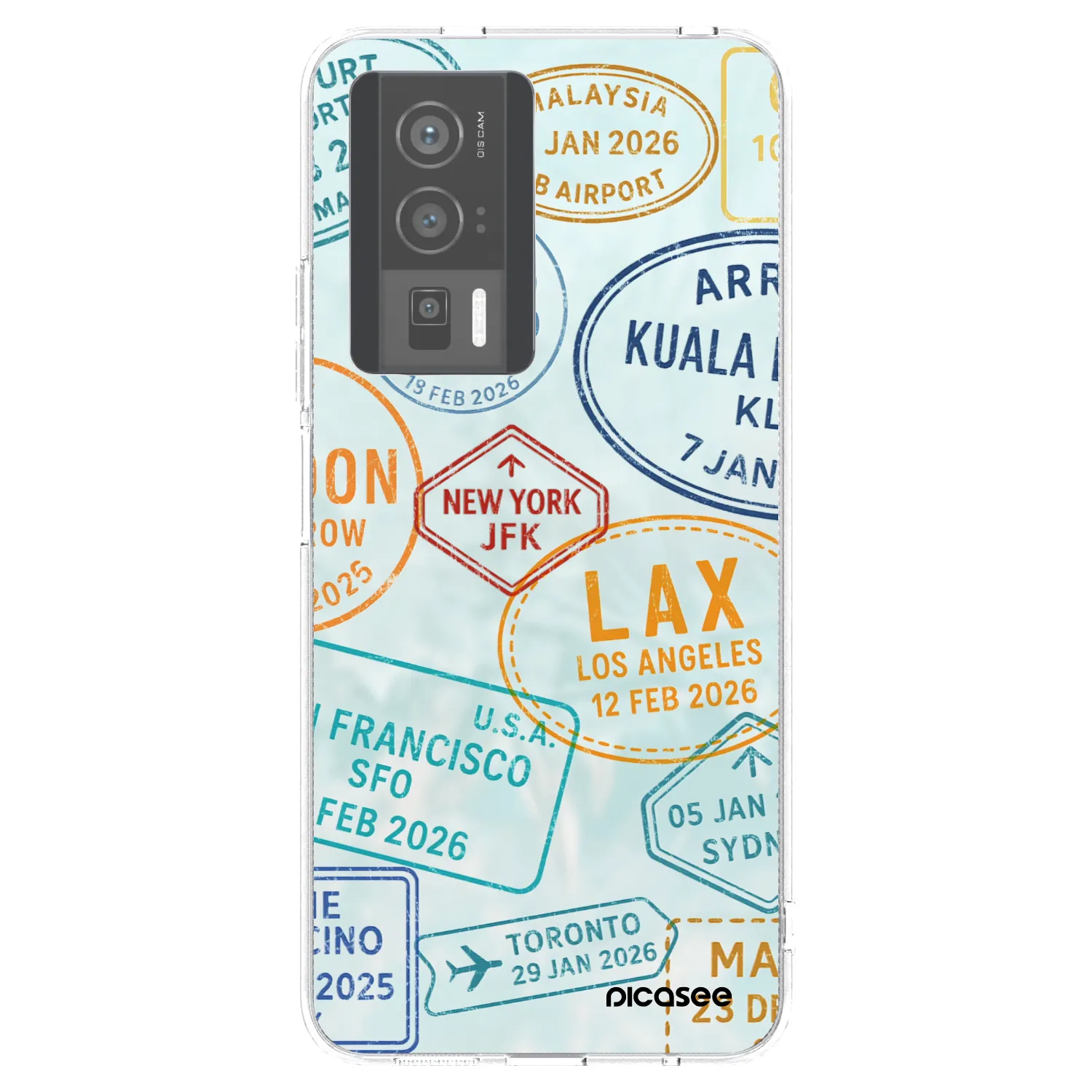 Picasee silikonski prozorni ovitek za Xiaomi Poco F5 Pro 5G - PASSPORT EDITION