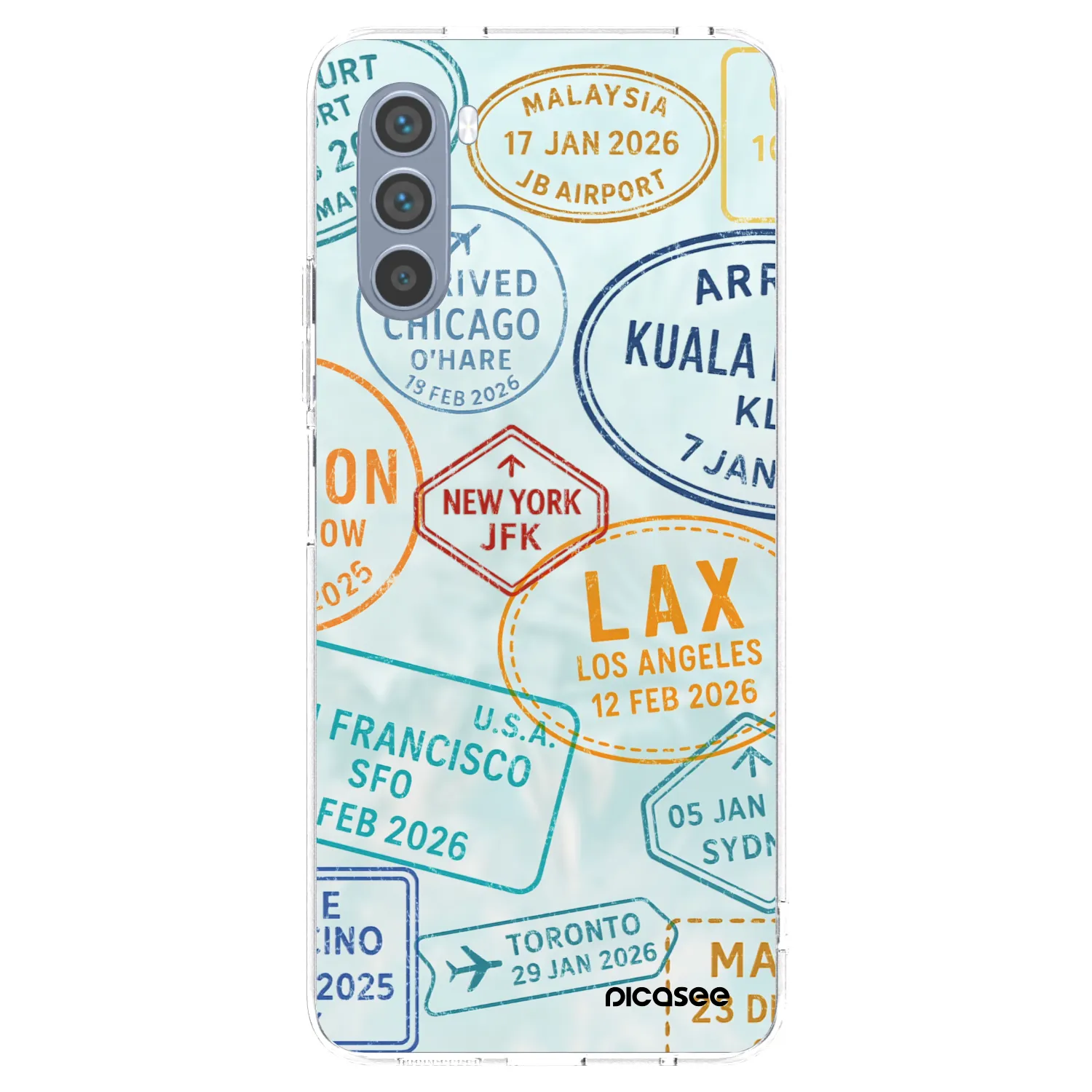 Picasee silikonski prozorni ovitek za Motorola Moto G62 - PASSPORT EDITION
