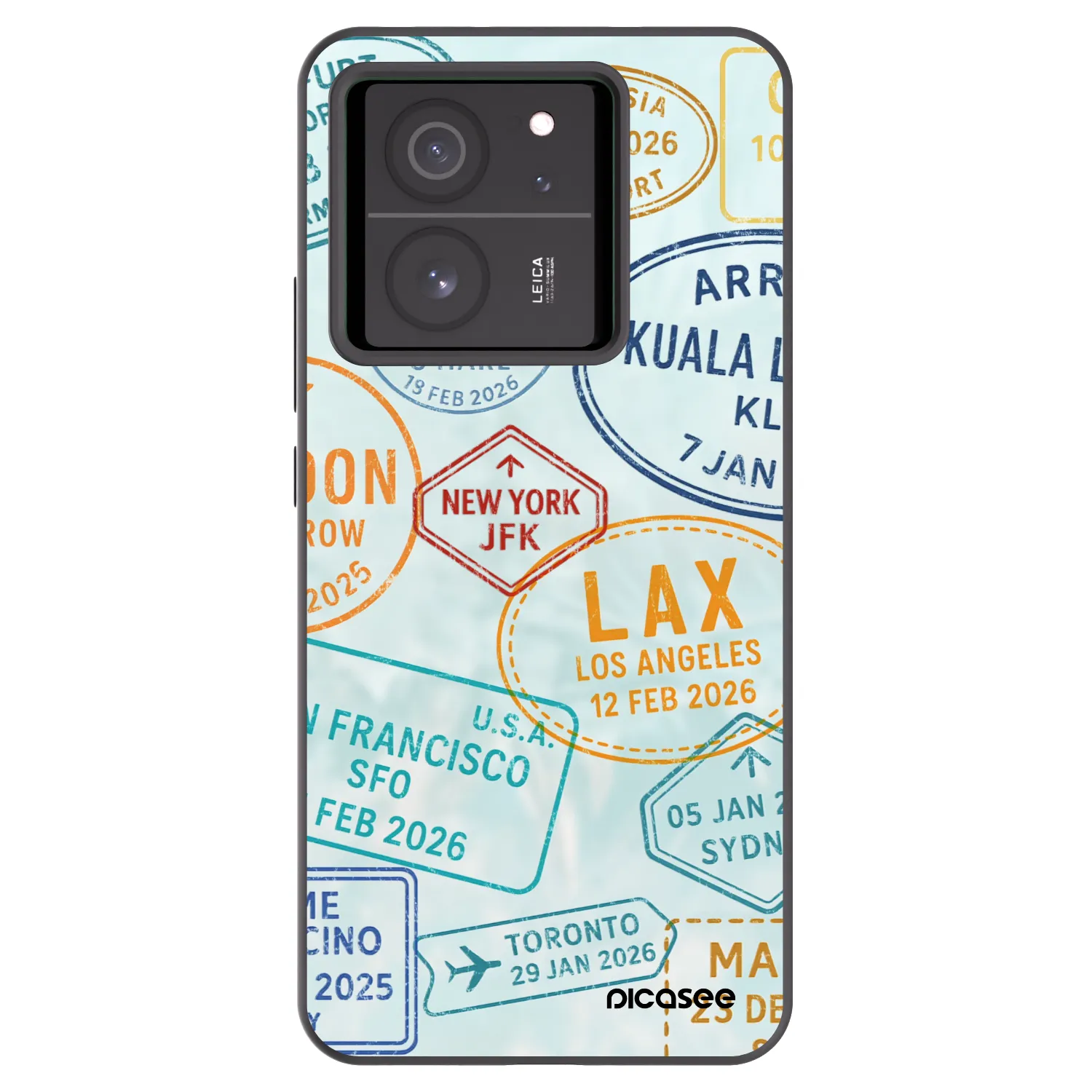 Picasee silikonski črni ovitek za Xiaomi 13T - PASSPORT EDITION