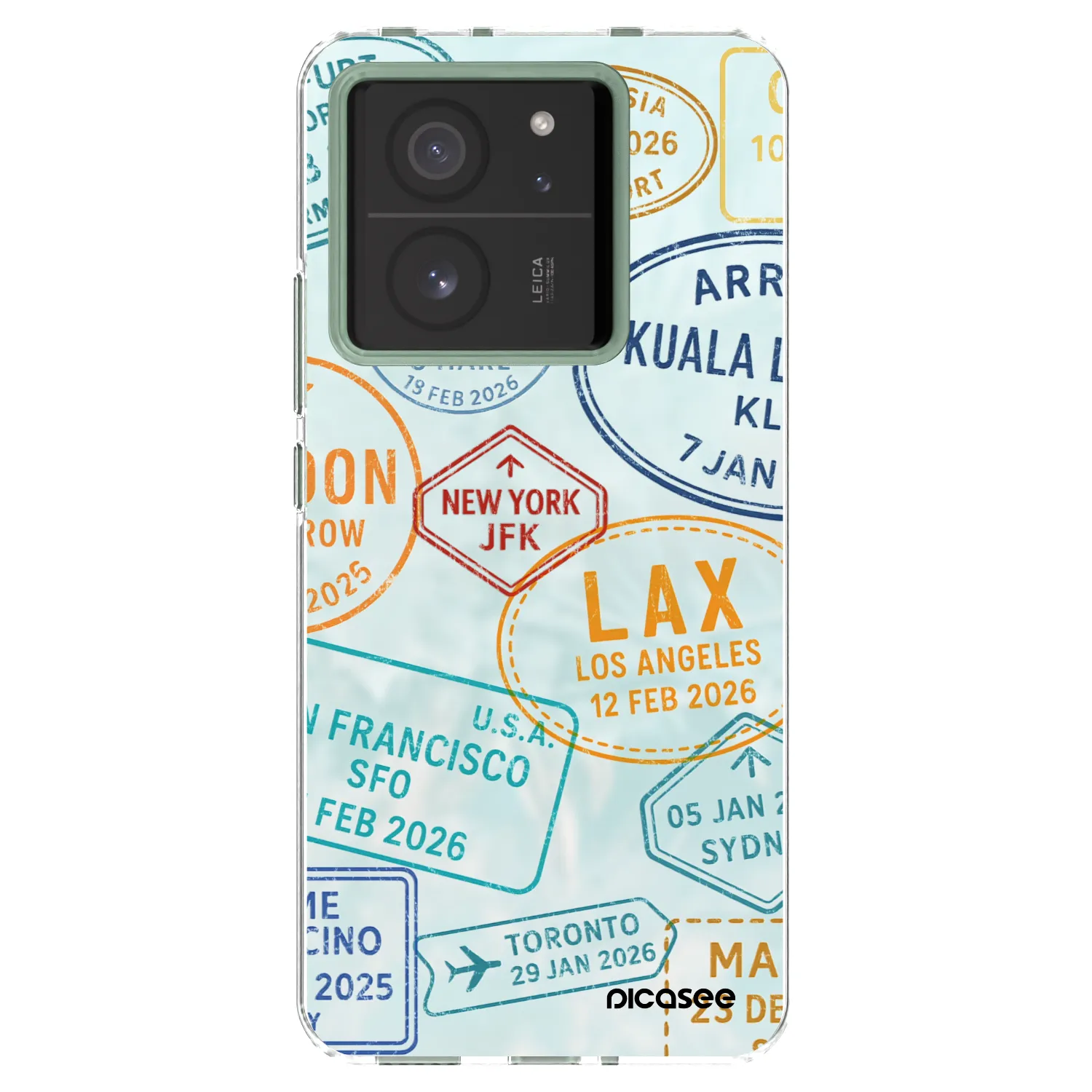 Picasee silikonski prozorni ovitek za Xiaomi 13T Pro - PASSPORT EDITION