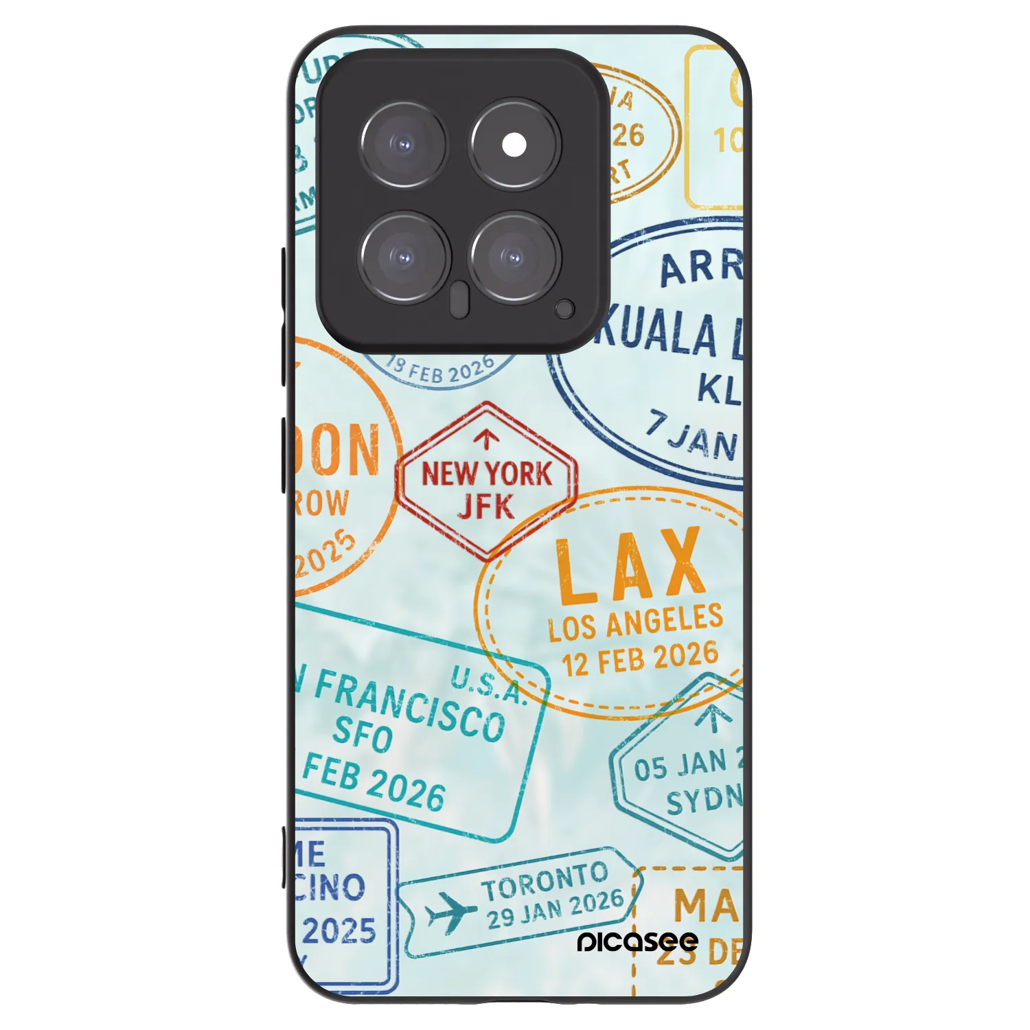 Picasee silikonski črni ovitek za Xiaomi 14 - PASSPORT EDITION