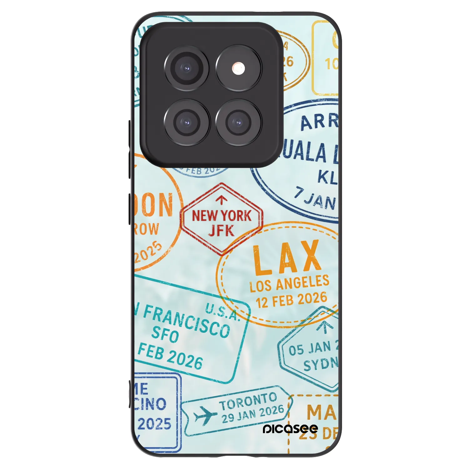 Picasee silikonski črni ovitek za Xiaomi 14 Pro - PASSPORT EDITION
