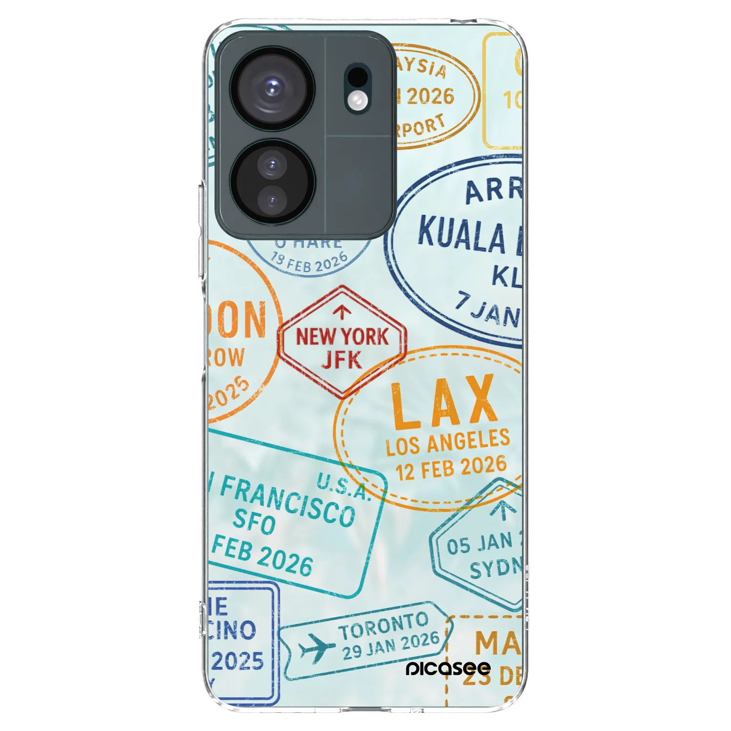 Picasee silikonski prozorni ovitek za Xiaomi Redmi 13C 4G - PASSPORT EDITION