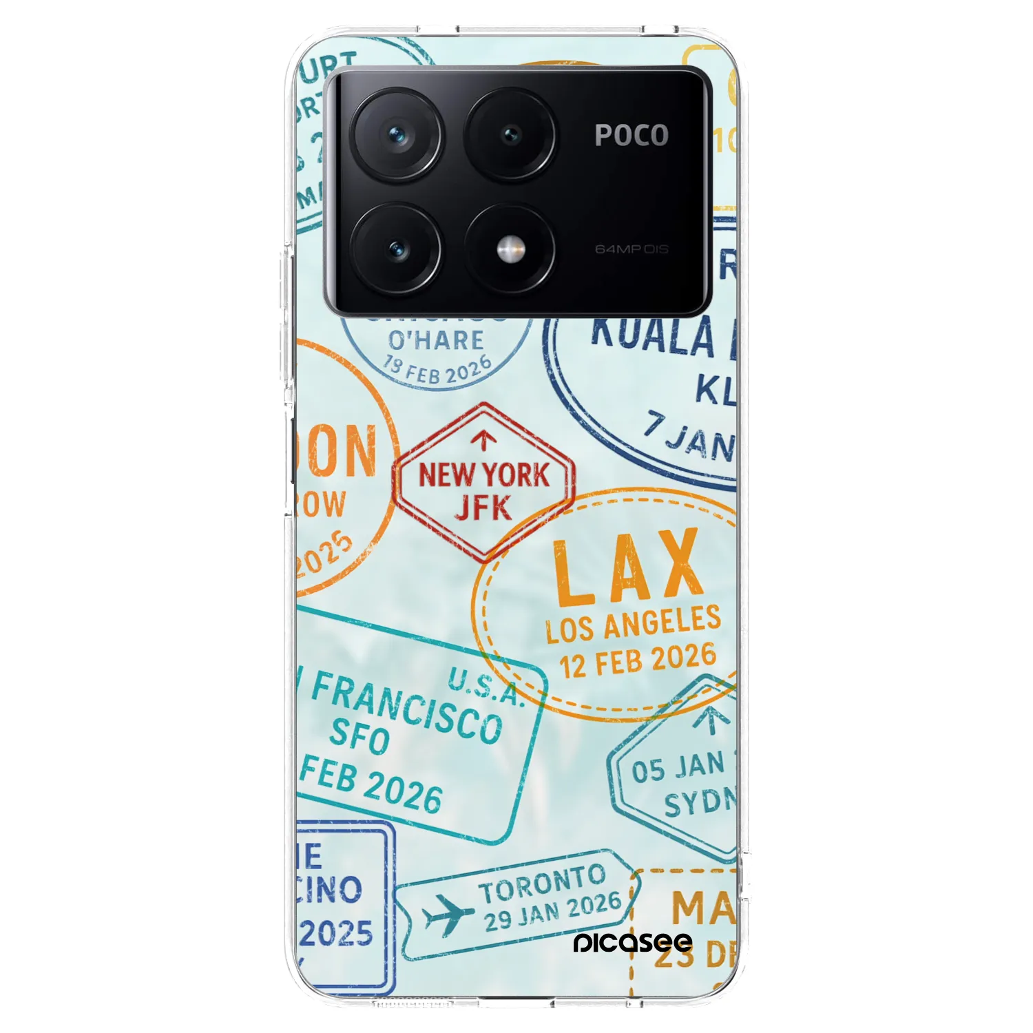 Picasee silikonski prozorni ovitek za Xiaomi Poco X6 Pro - PASSPORT EDITION