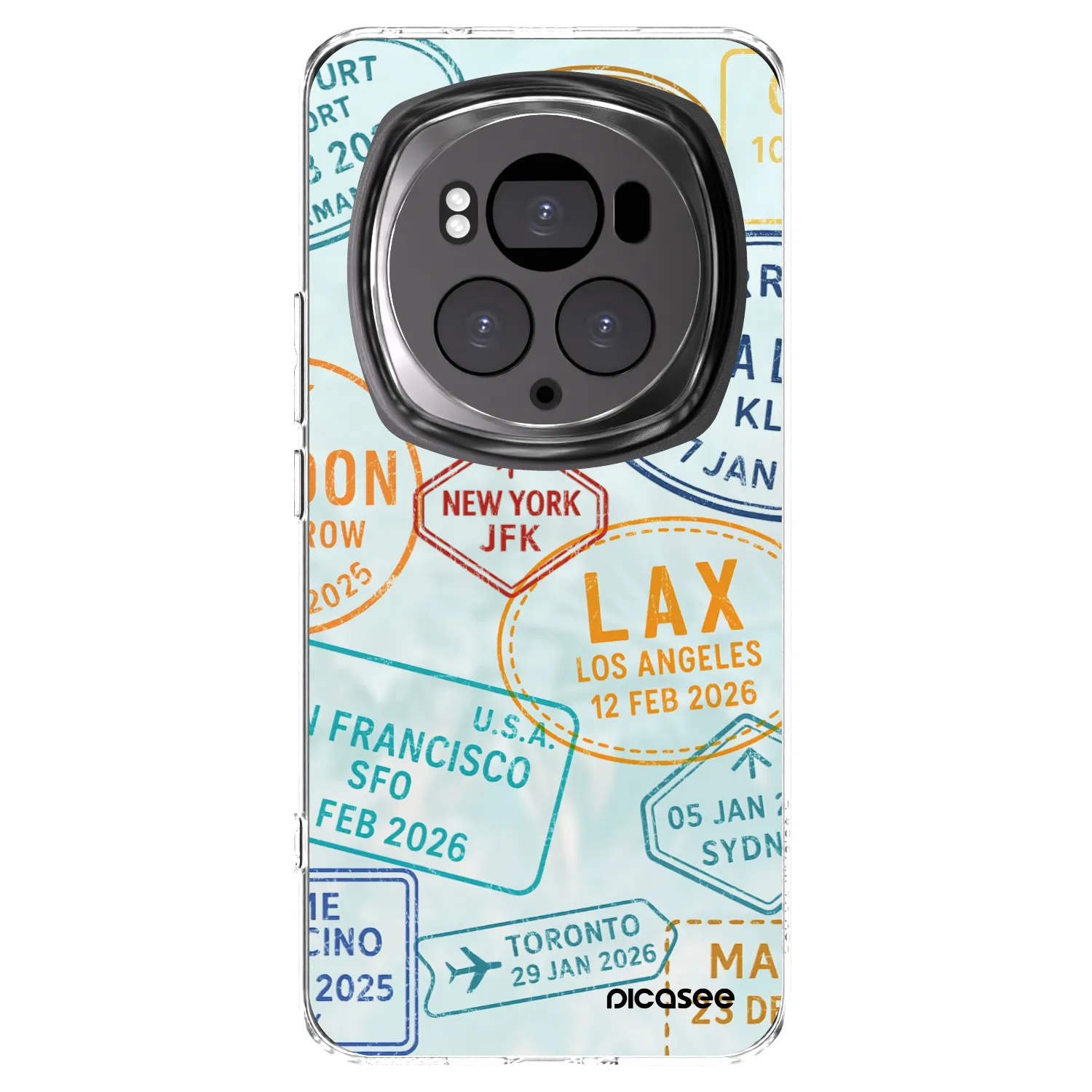 Picasee silikonski prozorni ovitek za Honor Magic6 Pro - PASSPORT EDITION