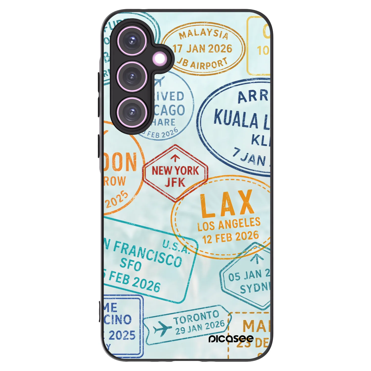 Picasee silikonski črni ovitek za Samsung Galaxy A35 5G A356B - PASSPORT EDITION