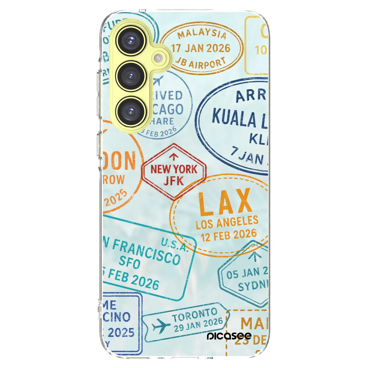 Picasee silikonski prozorni ovitek za Samsung Galaxy A35 5G A356B - PASSPORT EDITION