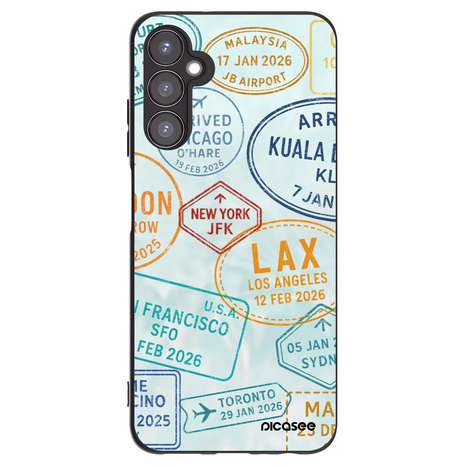 Picasee silikonski črni ovitek za Samsung Galaxy A05s A057G - PASSPORT EDITION