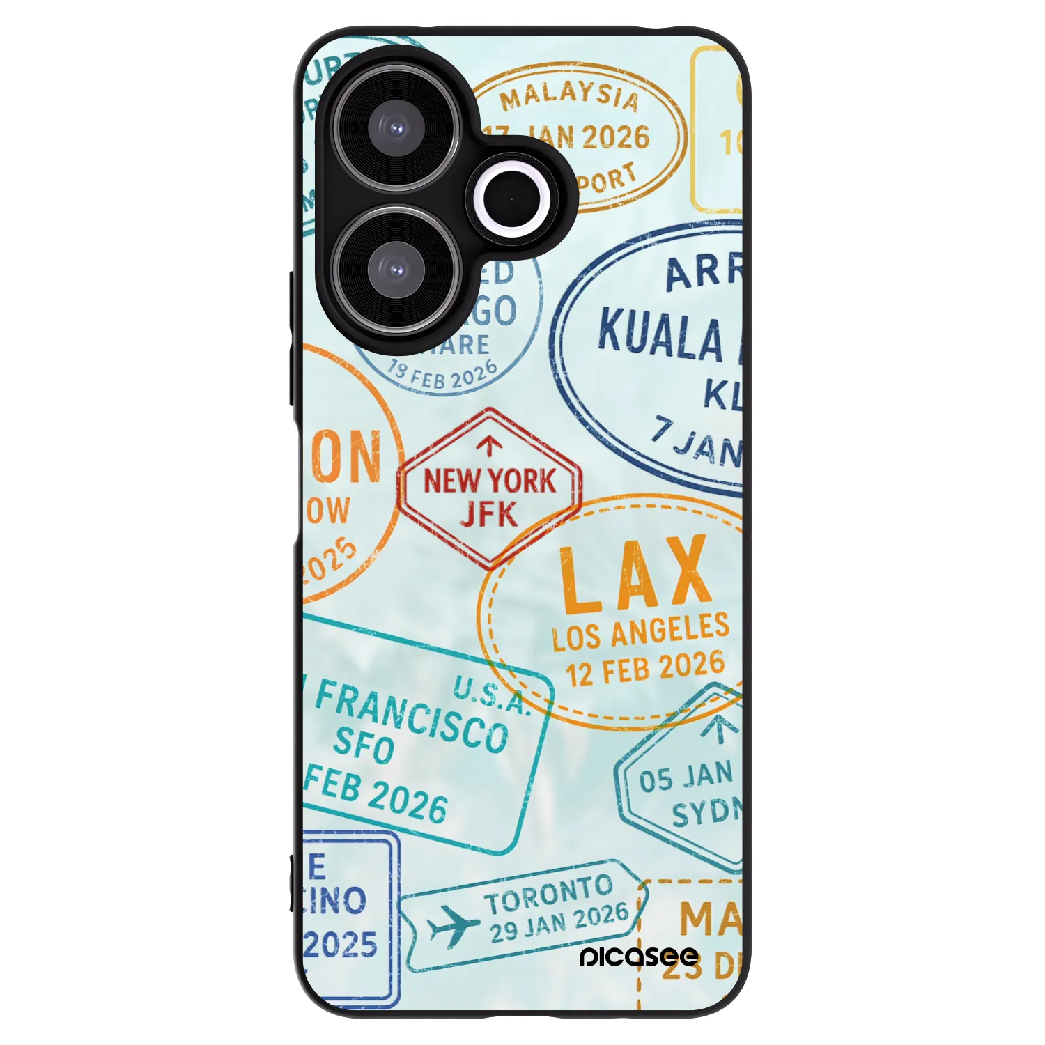 Picasee silikonski črni ovitek za Xiaomi Redmi 13 4G - PASSPORT EDITION