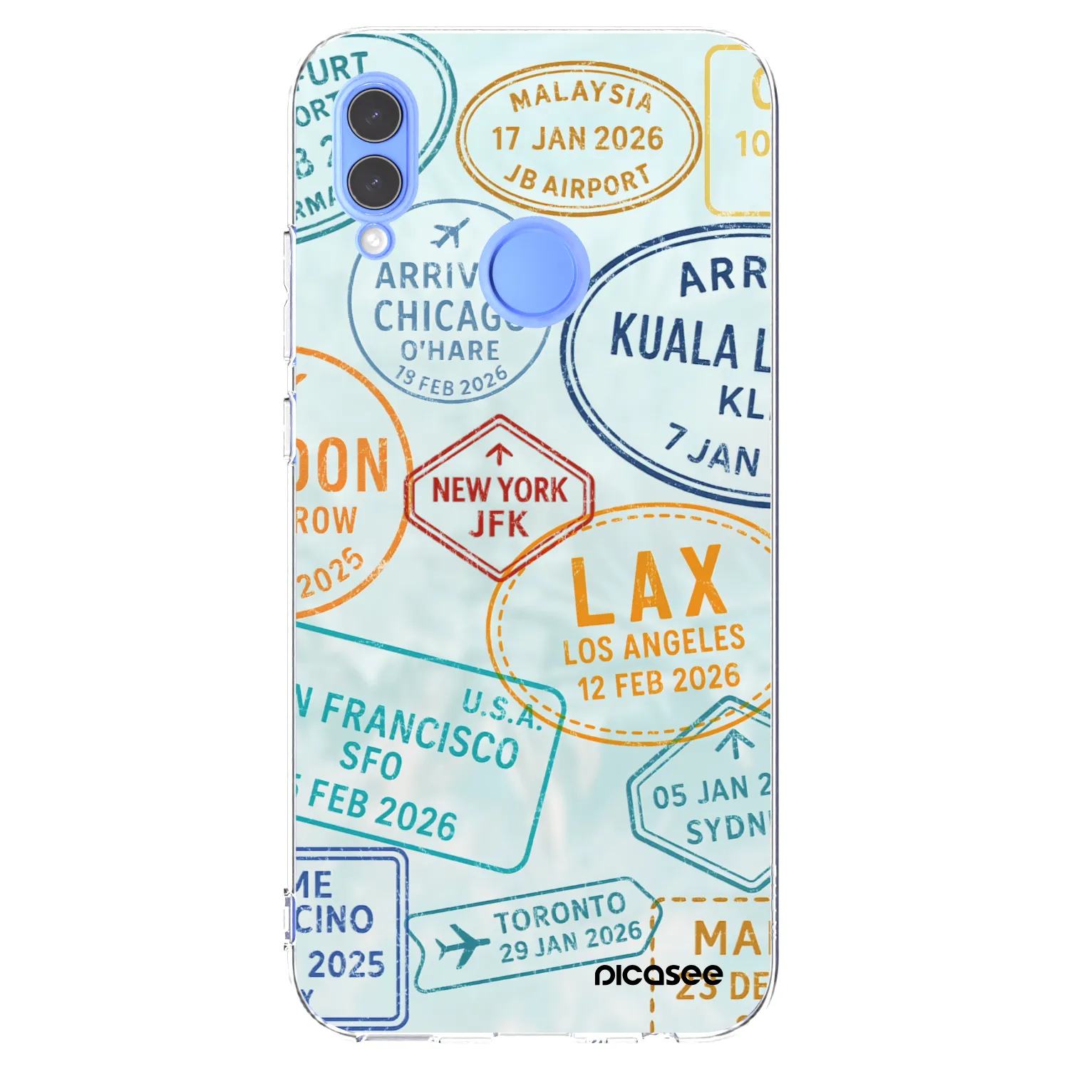 Picasee silikonski prozorni ovitek za Huawei P Smart 2019 - PASSPORT EDITION