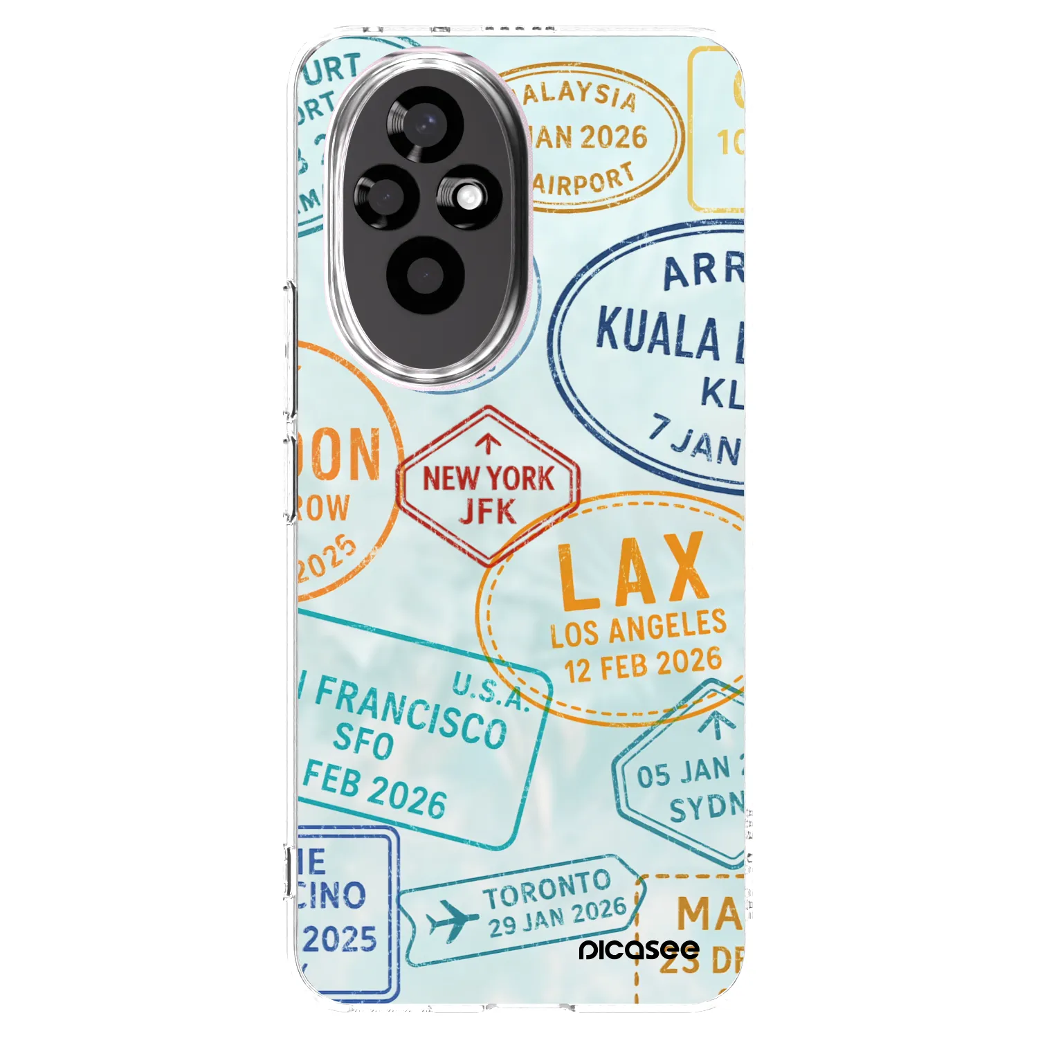 Picasee silikonski prozorni ovitek za Honor 200 5G - PASSPORT EDITION