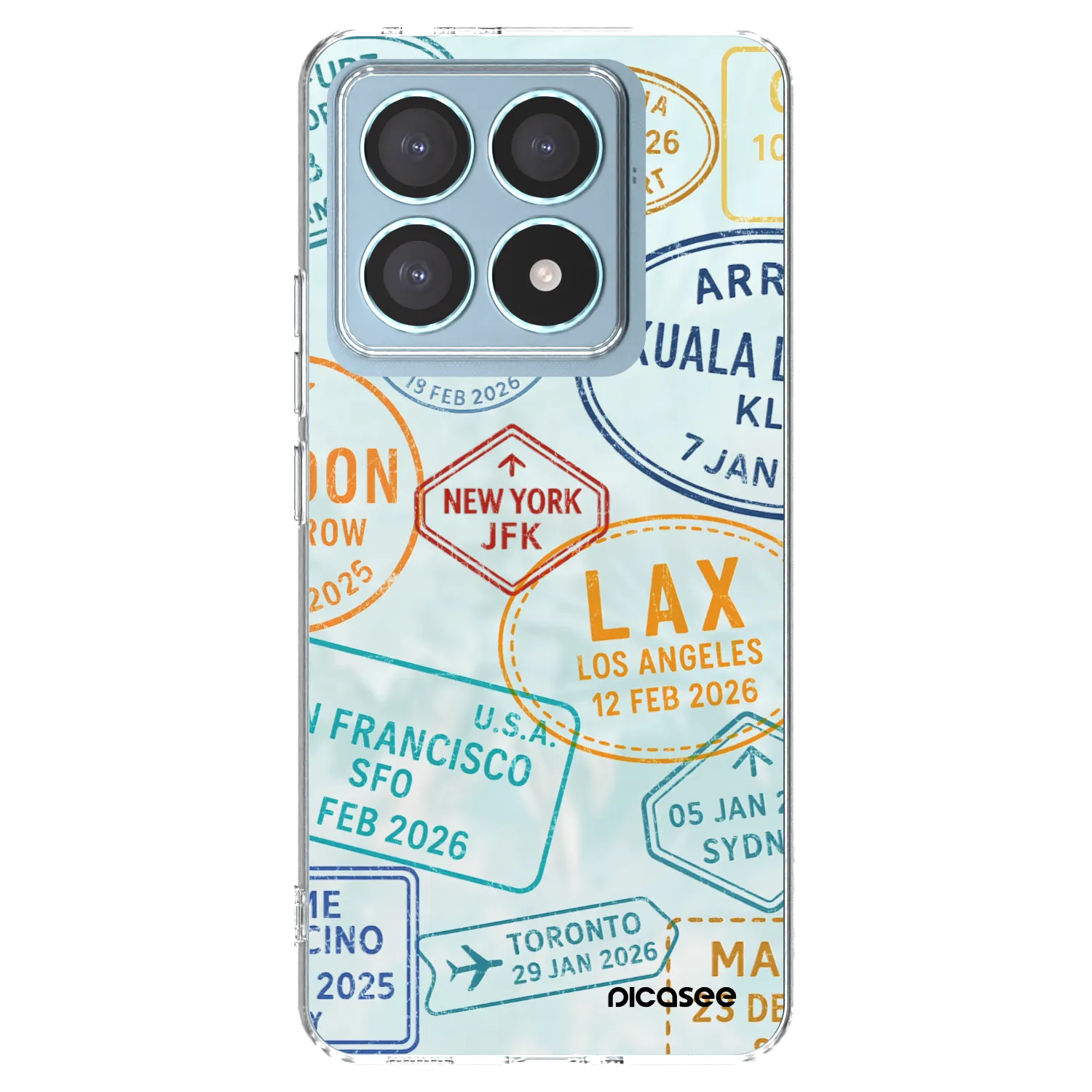 Picasee silikonski prozorni ovitek za Xiaomi 14T Pro - PASSPORT EDITION