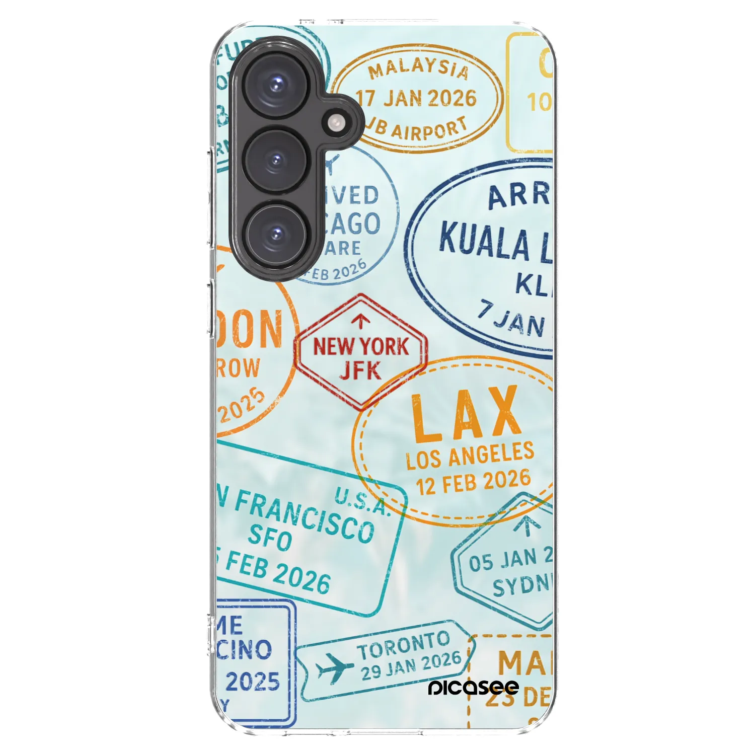 Picasee silikonski prozorni ovitek za Samsung Galaxy S24 FE S721B - PASSPORT EDITION