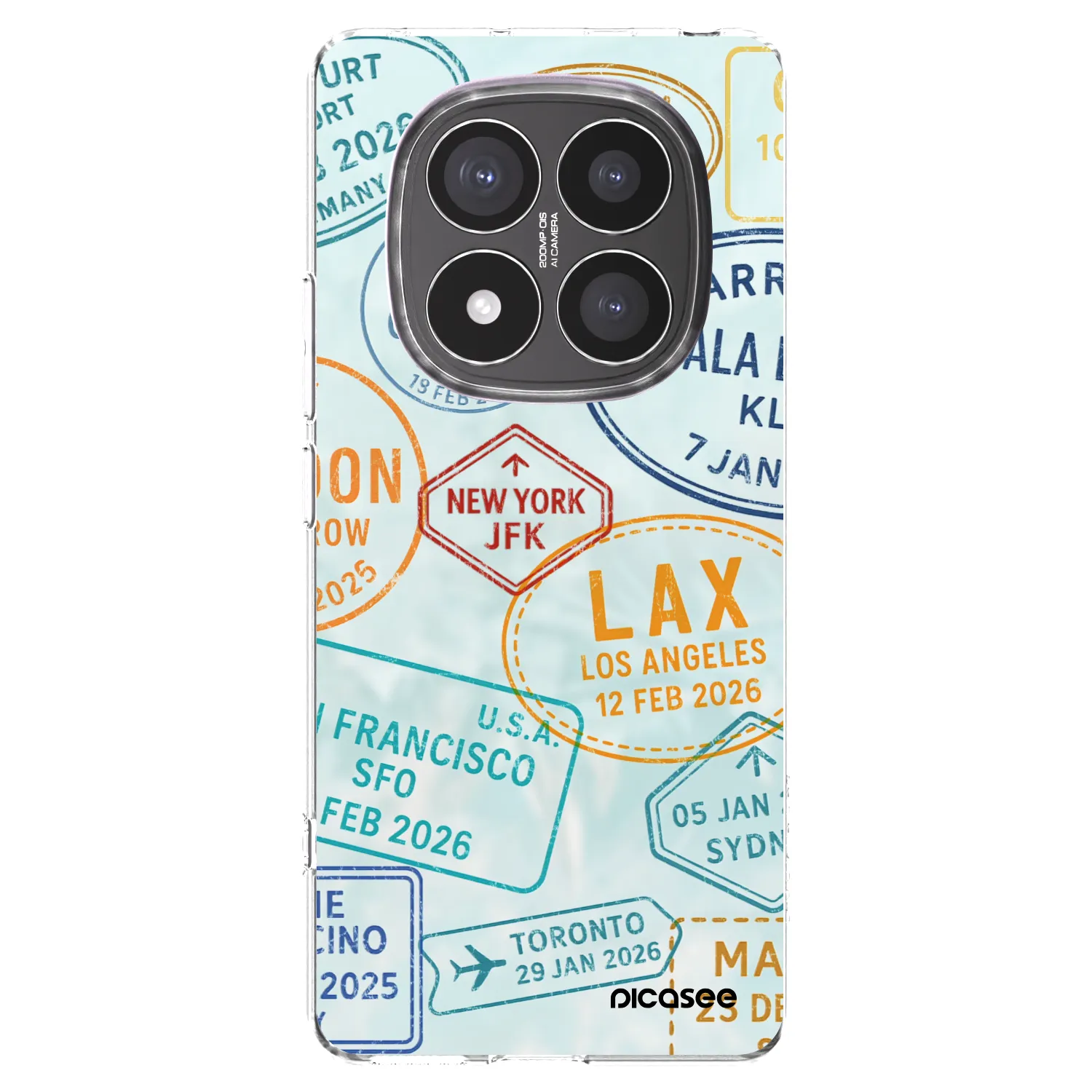 Picasee silikonski prozorni ovitek za Xiaomi Redmi Note 14 Pro+ 5G - PASSPORT EDITION