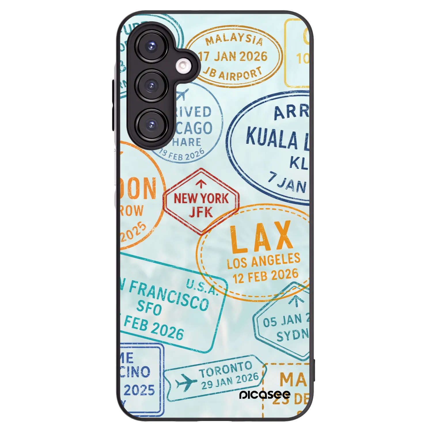 Picasee silikonski črni ovitek za Samsung Galaxy A16 5G - PASSPORT EDITION