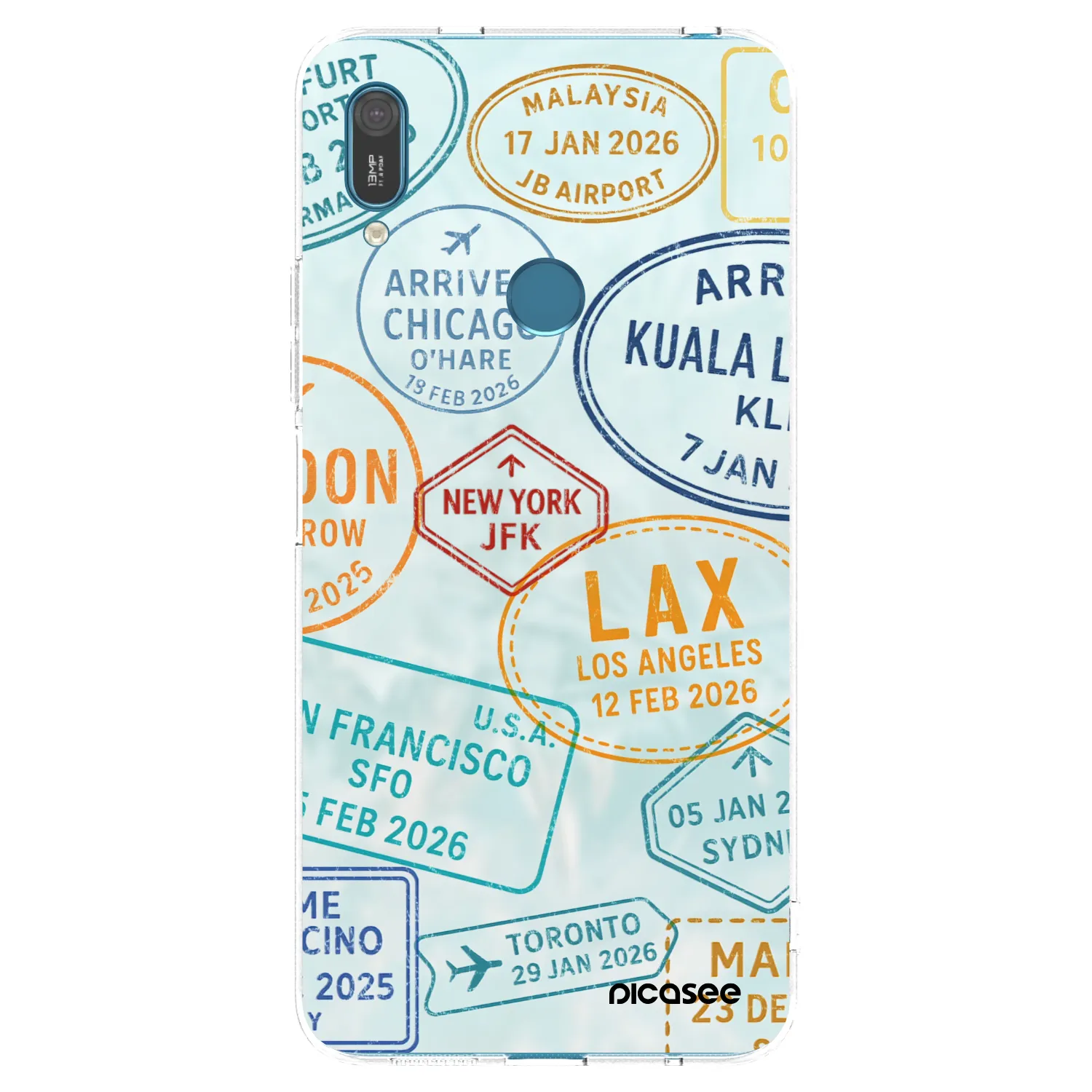 Picasee silikonski prozorni ovitek za Huawei Y7 2019 - PASSPORT EDITION