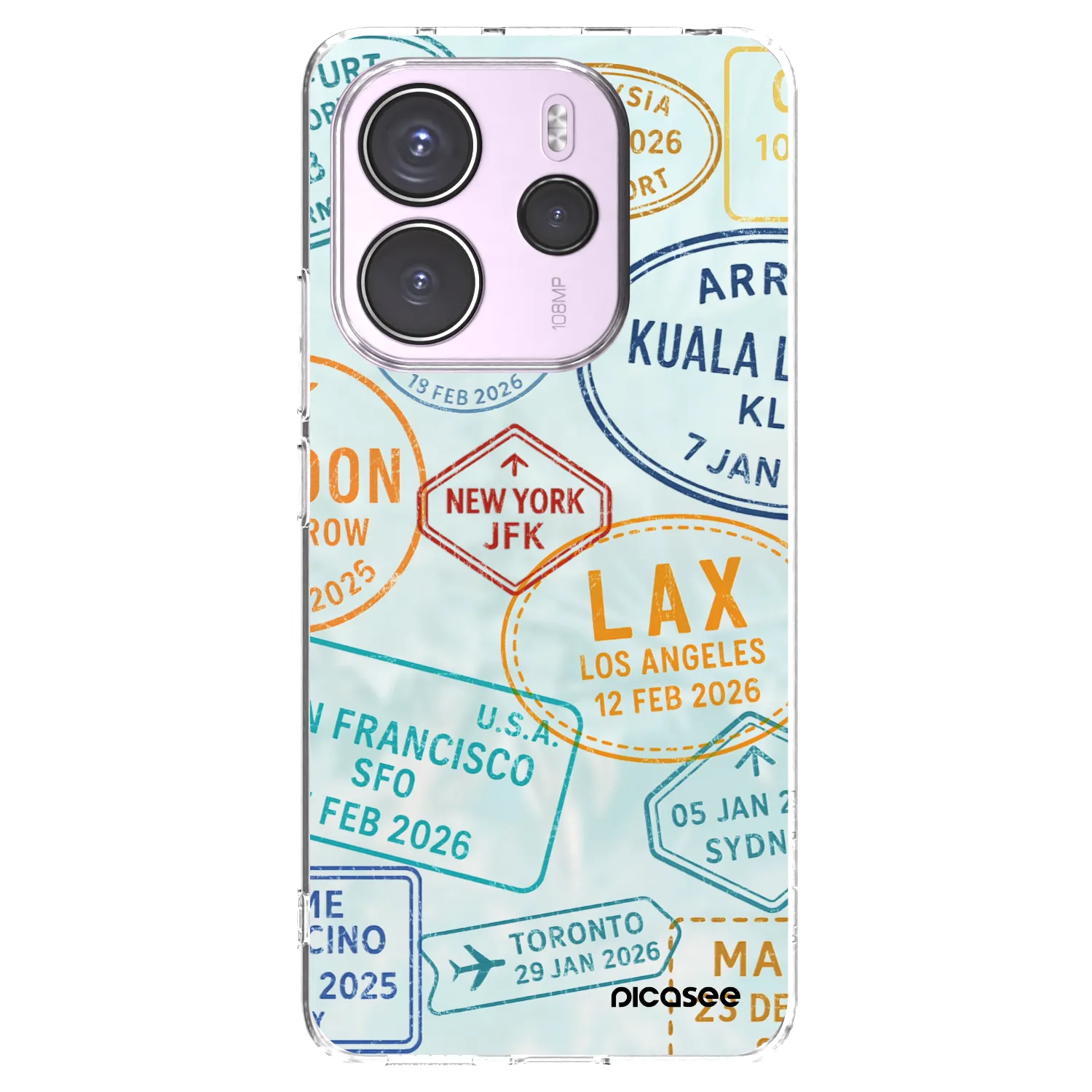 Picasee silikonski prozorni ovitek za Xiaomi Redmi Note 14 4G - PASSPORT EDITION