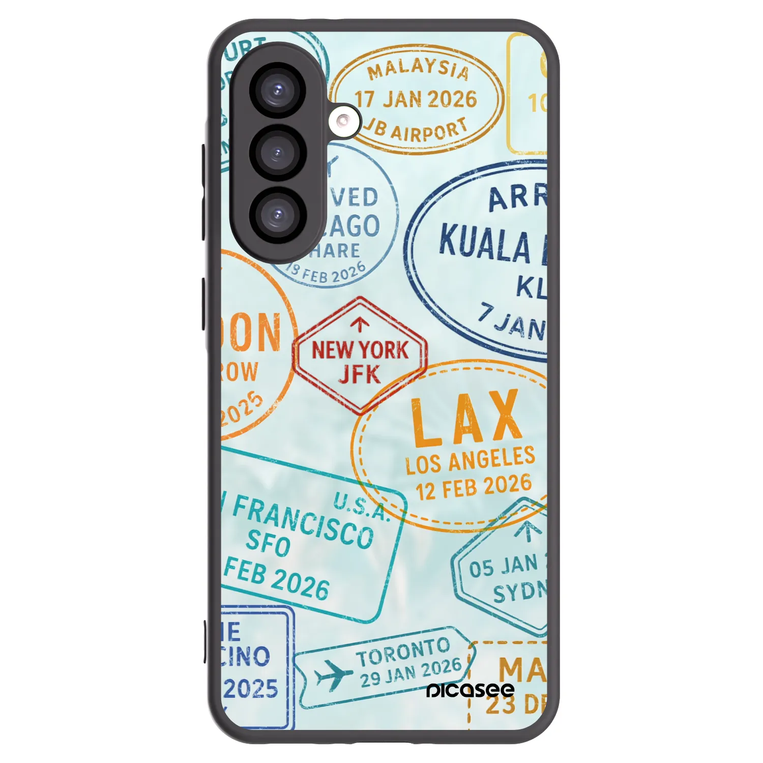 Picasee silikonski črni ovitek za Samsung Galaxy A26 5G A266B - PASSPORT EDITION