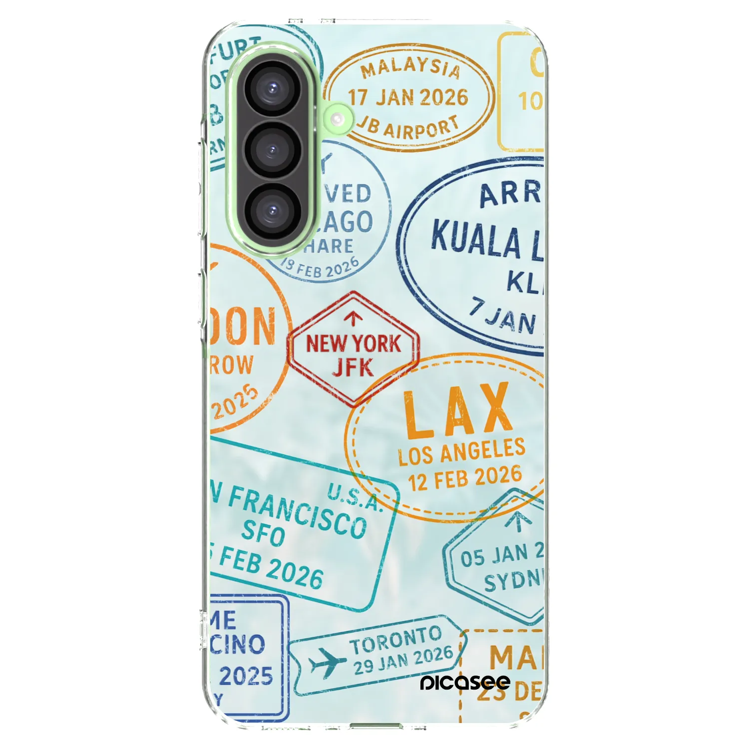 Picasee silikonski prozorni ovitek za Samsung Galaxy A26 5G A266B - PASSPORT EDITION