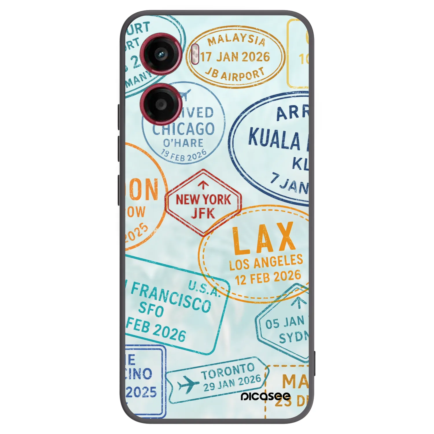 Picasee silikonski črni ovitek za Motorola Moto G05 - PASSPORT EDITION
