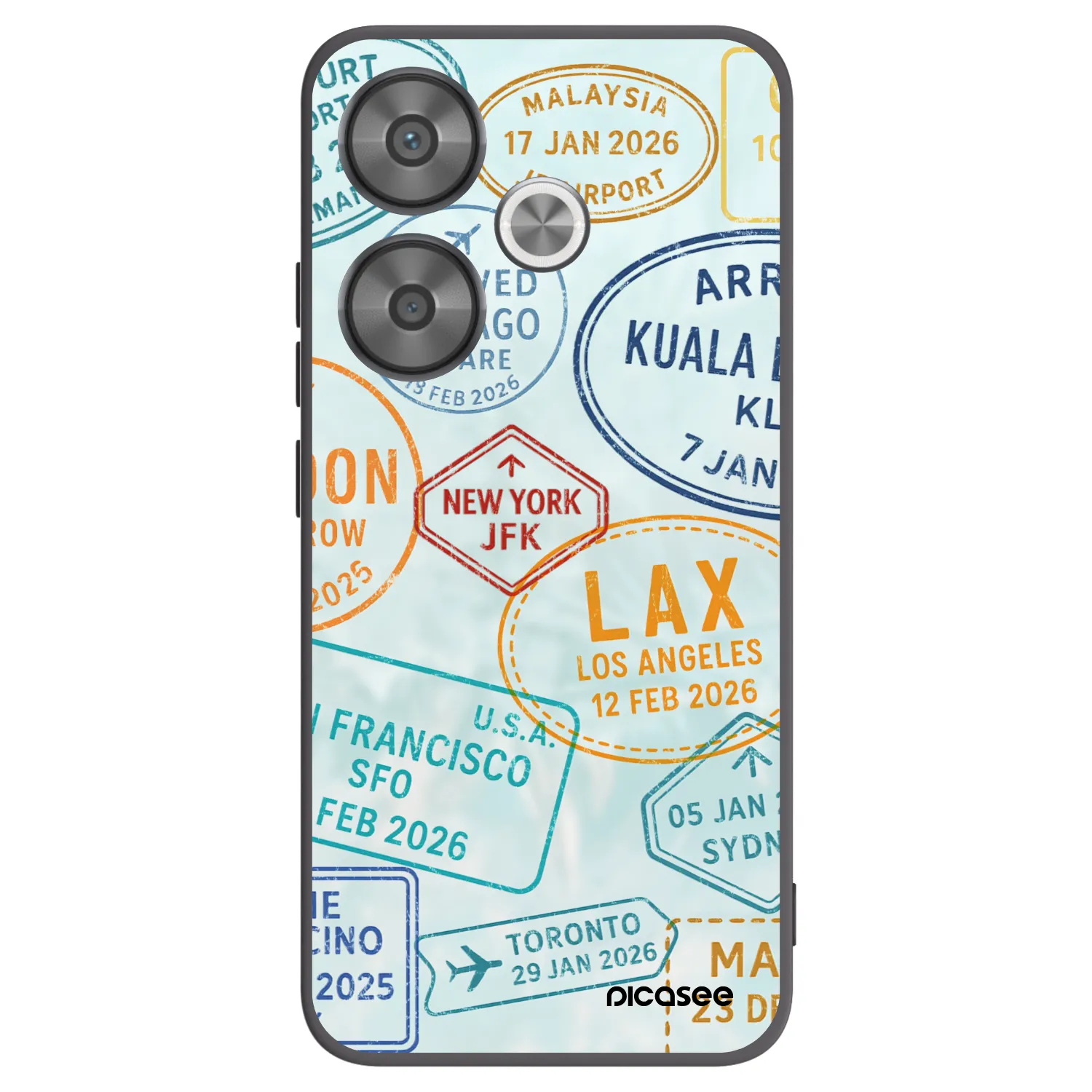 Picasee silikonski črni ovitek za Xiaomi Poco F6 - PASSPORT EDITION