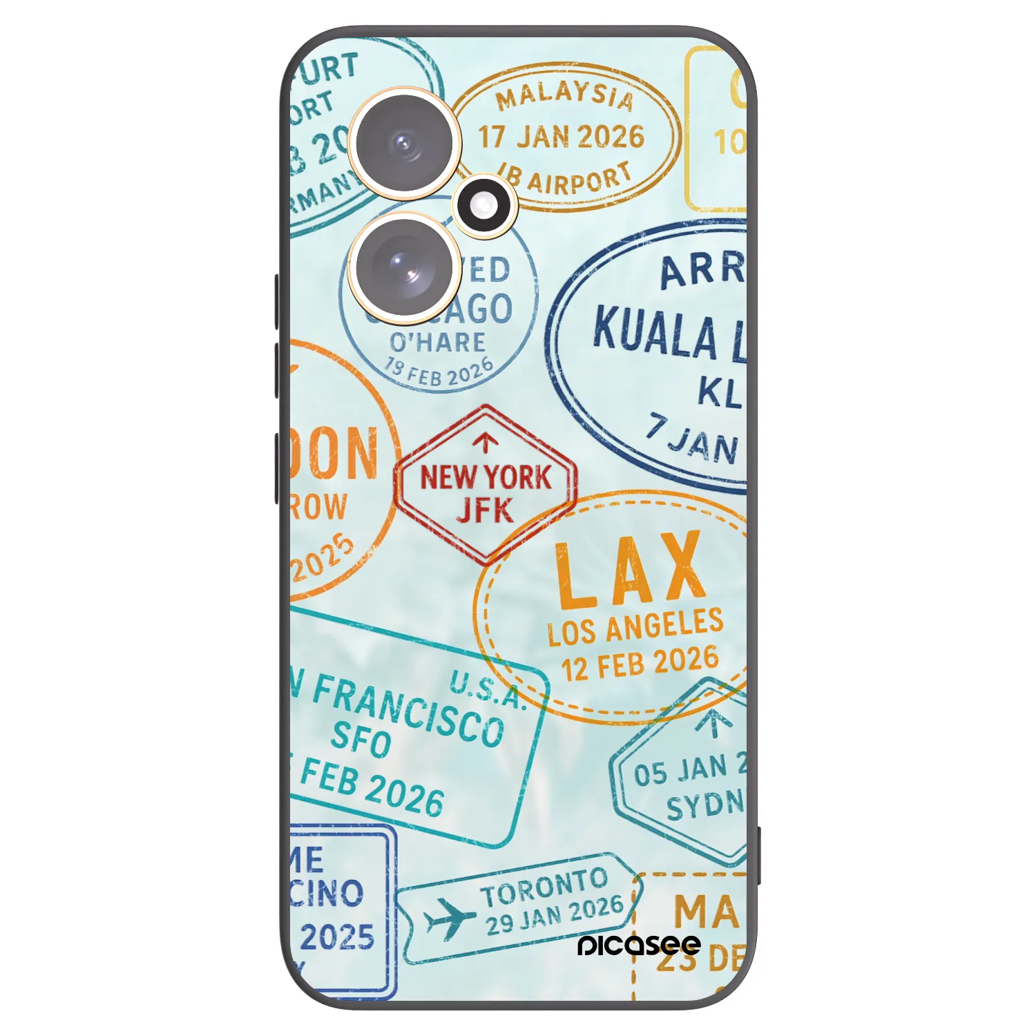 Picasee silikonski črni ovitek za Honor 400 5G - PASSPORT EDITION