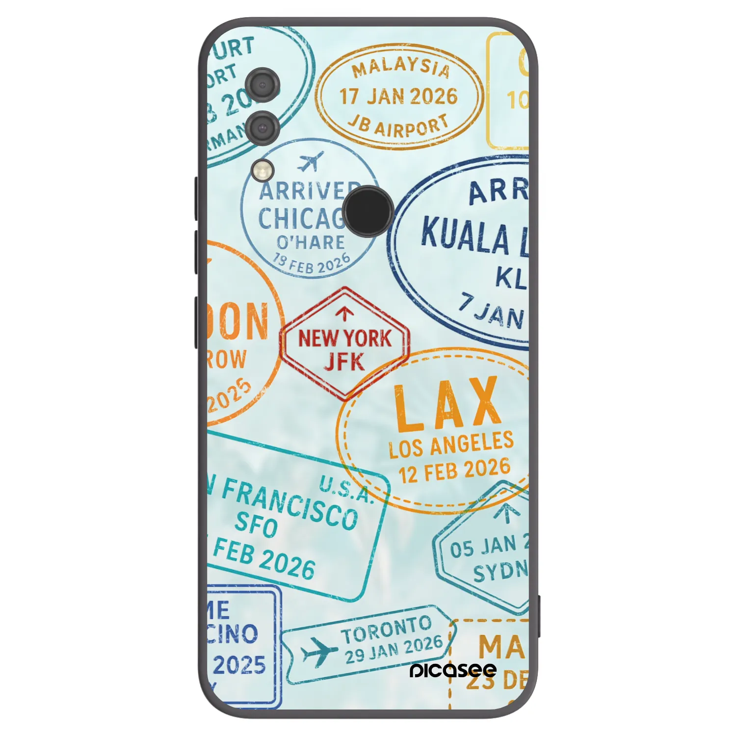 Picasee silikonski črni ovitek za Xiaomi Redmi 7 - PASSPORT EDITION