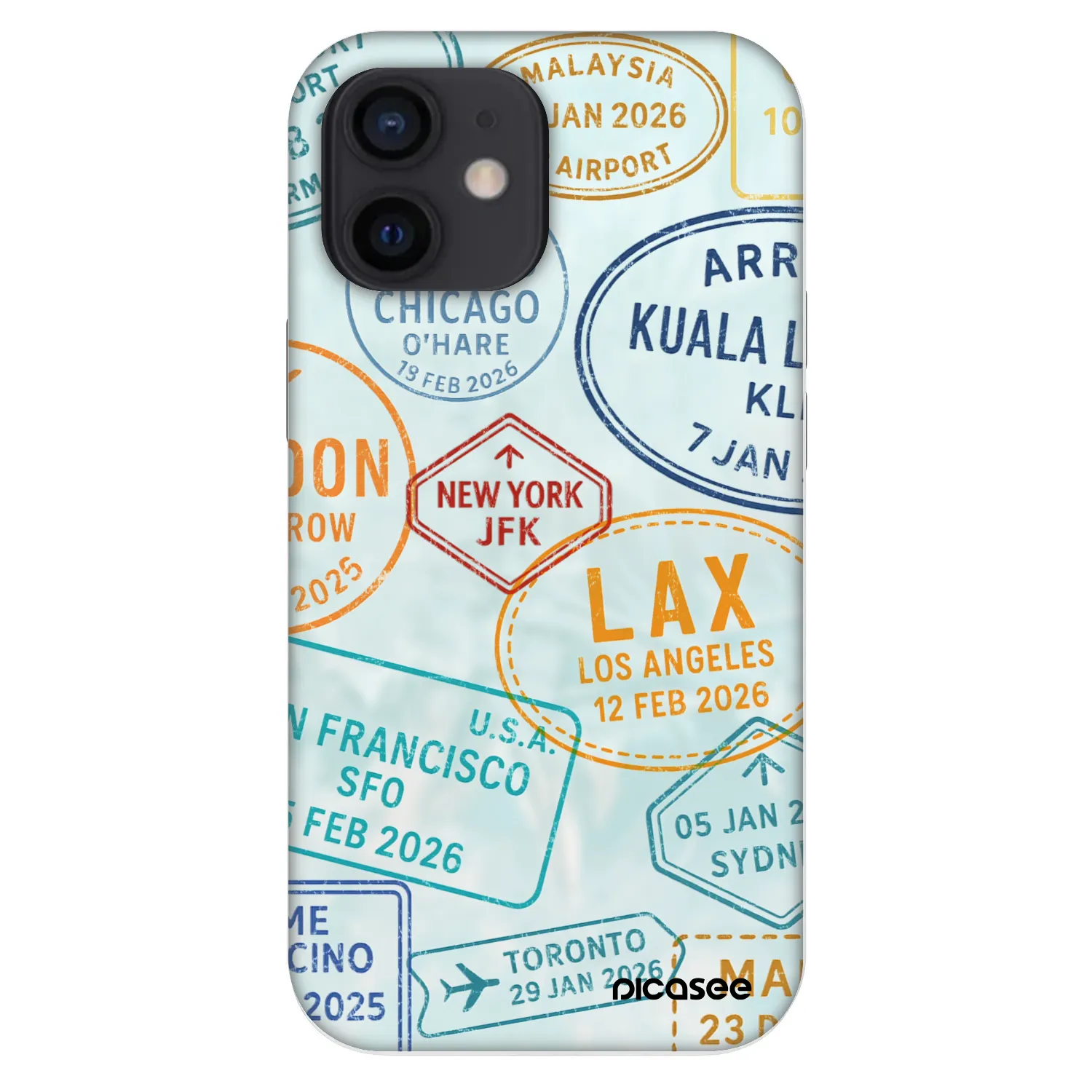 Picasee Fashion Case za Apple iPhone 12 mini - PASSPORT EDITION