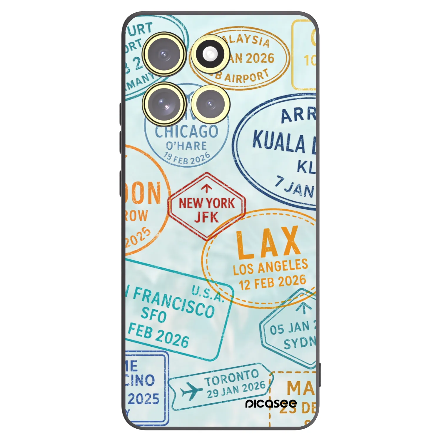 Picasee silikonski črni ovitek za Motorola Moto G86 5G - PASSPORT EDITION