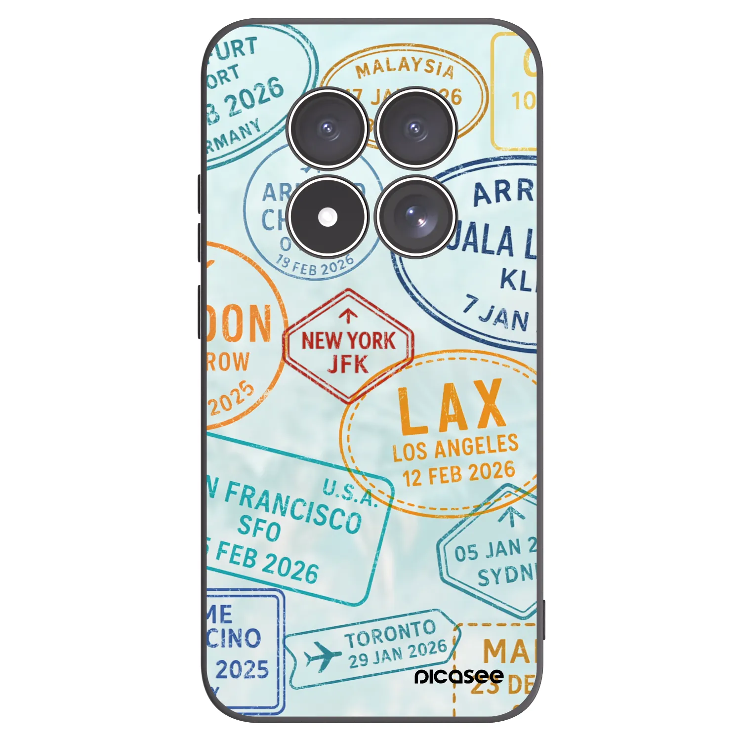 Picasee silikonski črni ovitek za Xiaomi Redmi Note 15 Pro 4G - PASSPORT EDITION