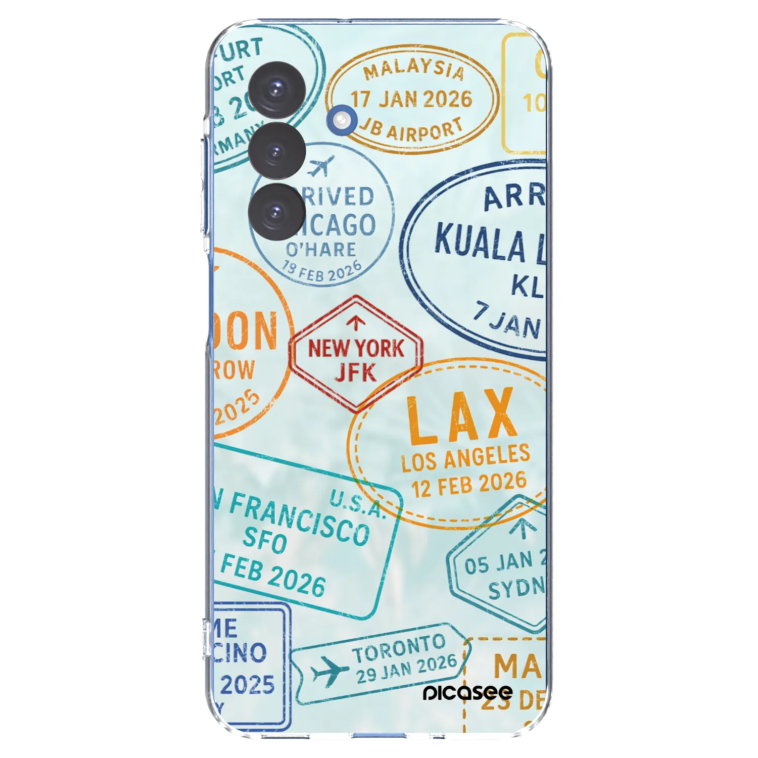 Picasee silikonski prozorni ovitek za Samsung Galaxy A17 5G - PASSPORT EDITION