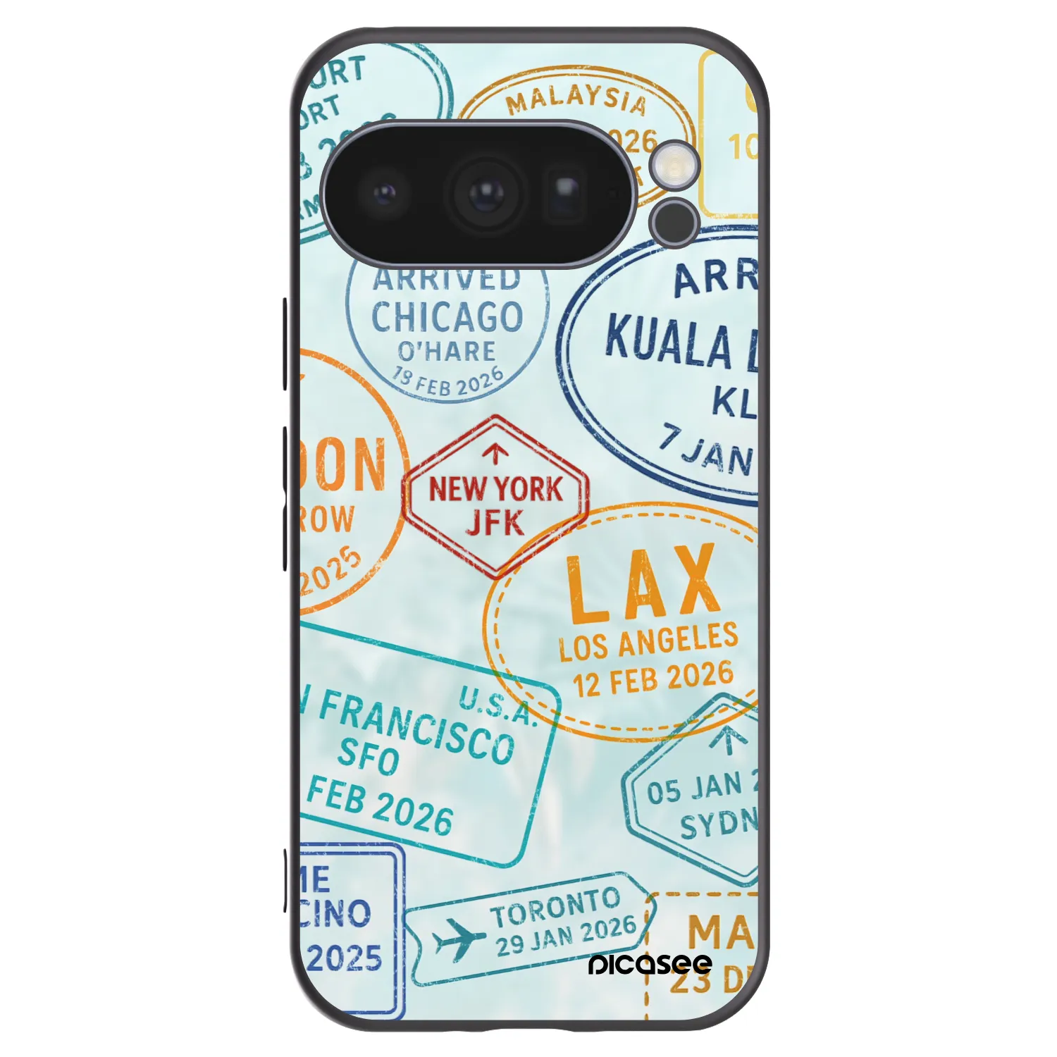 Picasee silikonski črni ovitek za Google Pixel 10 Pro - PASSPORT EDITION