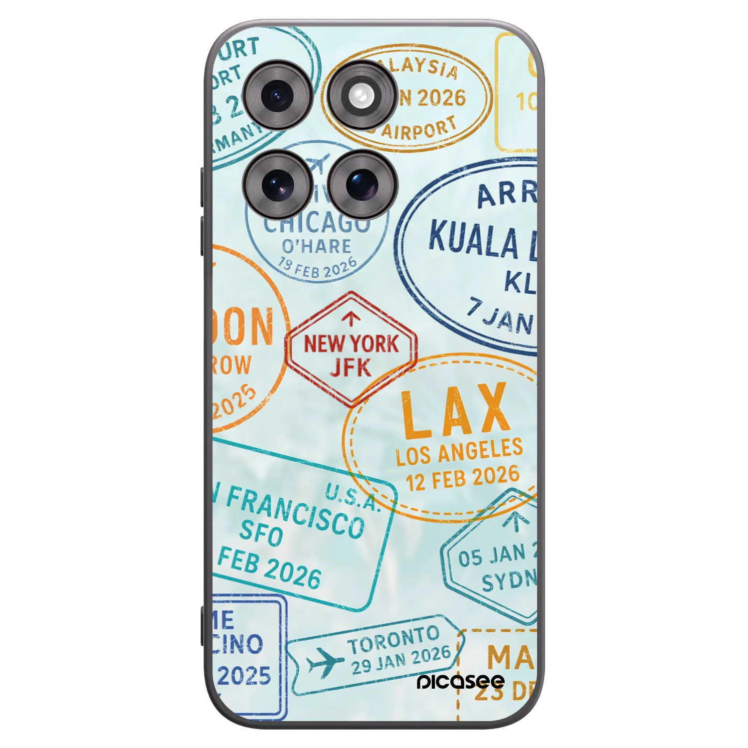 Picasee silikonski črni ovitek za Motorola Moto G77 - PASSPORT EDITION