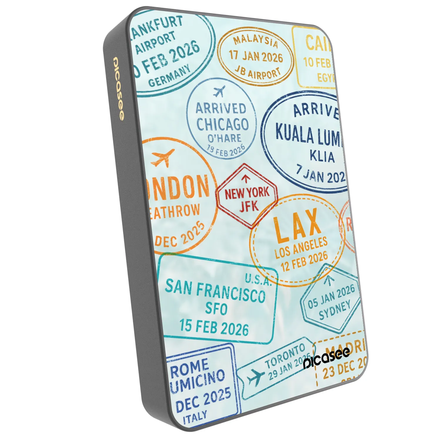 Picasee Prenosna baterija z MagSafe 10 000 mAh Siva - PASSPORT EDITION