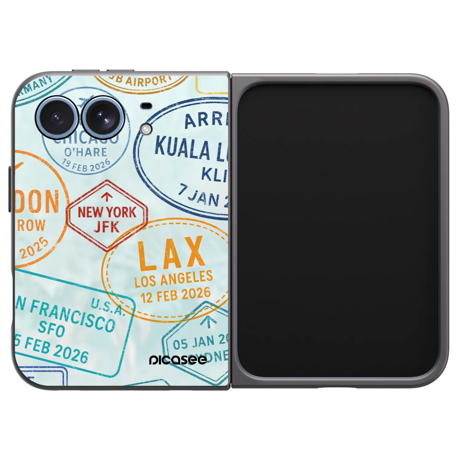 Picasee silikonski črni ovitek za Apple iPhone Duo - PASSPORT EDITION