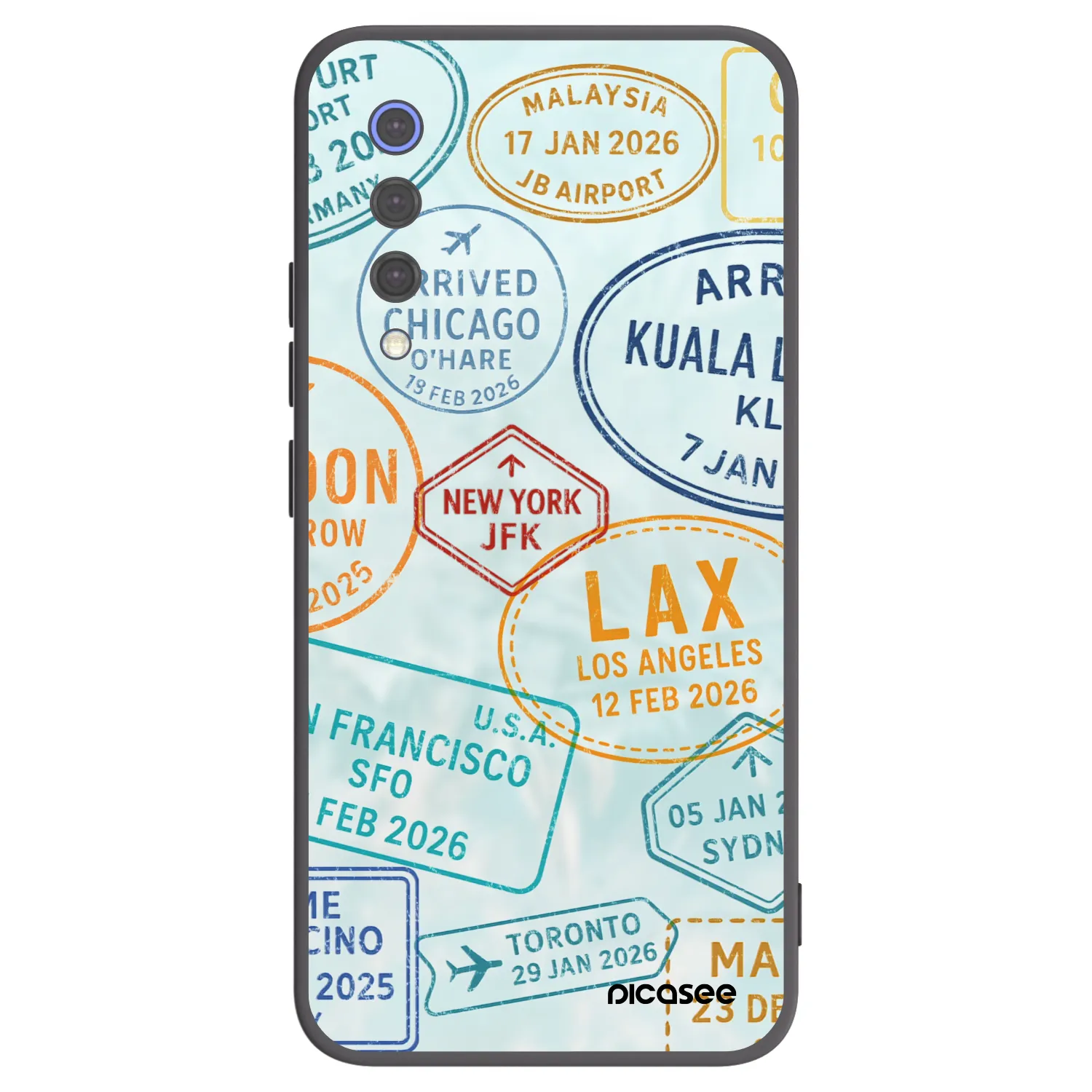 Picasee silikonski črni ovitek za Xiaomi Mi 9 SE - PASSPORT EDITION