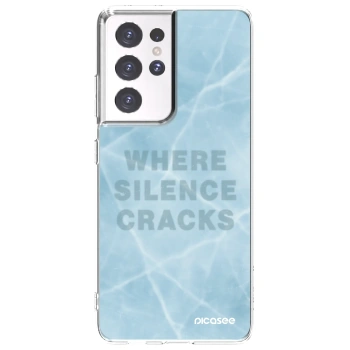 Picasee silikonski prozorni ovitek za Samsung Galaxy S21 Ultra 5G G998B - SILENCE