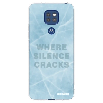 Picasee silikonski prozorni ovitek za Motorola Moto G9 Play - SILENCE