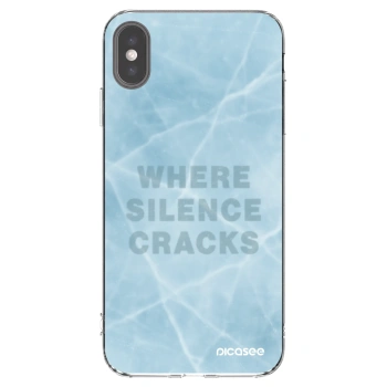 Picasee silikonski prozorni ovitek za Apple iPhone XS Max - SILENCE