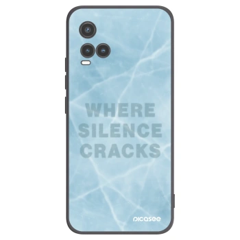 Picasee silikonski črni ovitek za Vivo Y33s - SILENCE