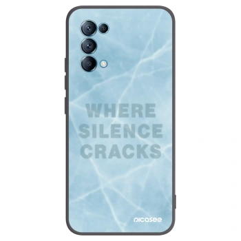 Picasee silikonski črni ovitek za OPPO Reno 5 5G - SILENCE