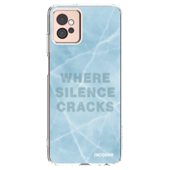 Picasee silikonski prozorni ovitek za Motorola Moto G32 - SILENCE