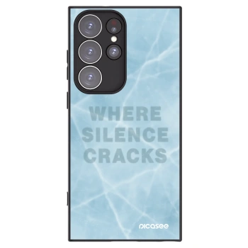 Picasee silikonski črni ovitek za Samsung Galaxy S23 Ultra 5G - SILENCE